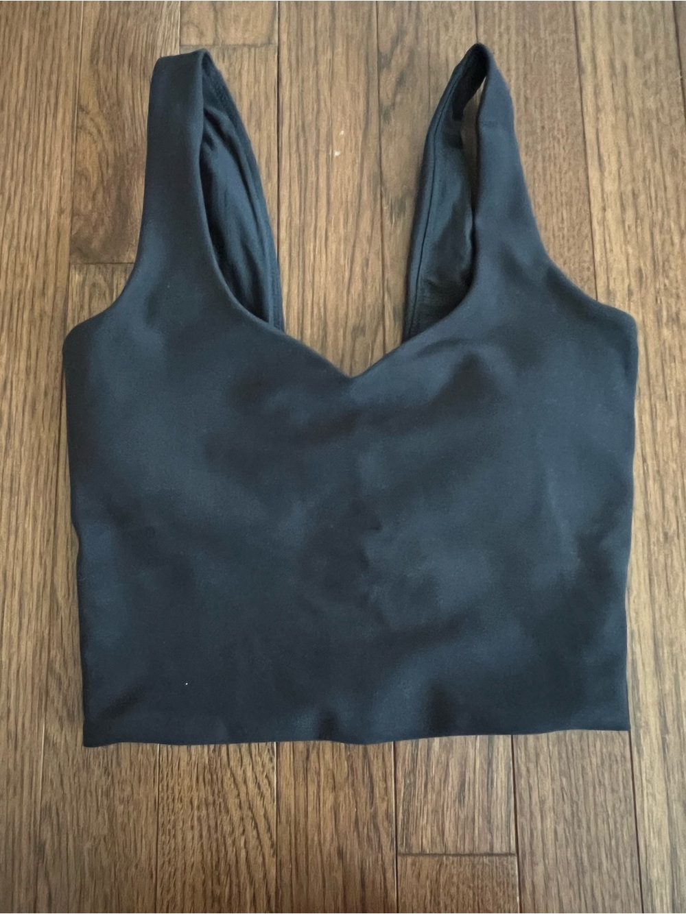 Abercrombie YPB Black V-Neck Cropped Tank Top